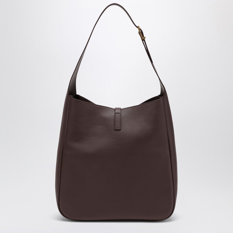 Saint Laurent Large Le 5 À 7 Brown Leather Bag Women