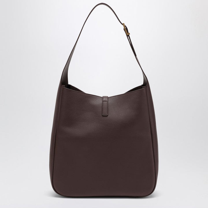 Saint Laurent Large Le 5 À 7 Brown Leather Bag Women