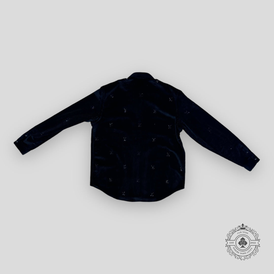 Louis Vuitton Button-Down Long-Sleeved Corduroy Shirt