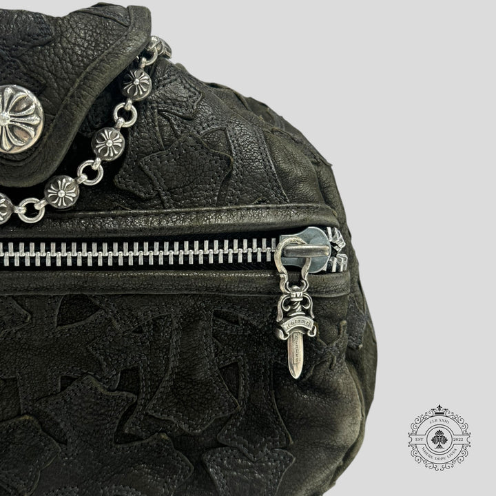 Chrome Hearts Leather Cross Patch Duffle Bag