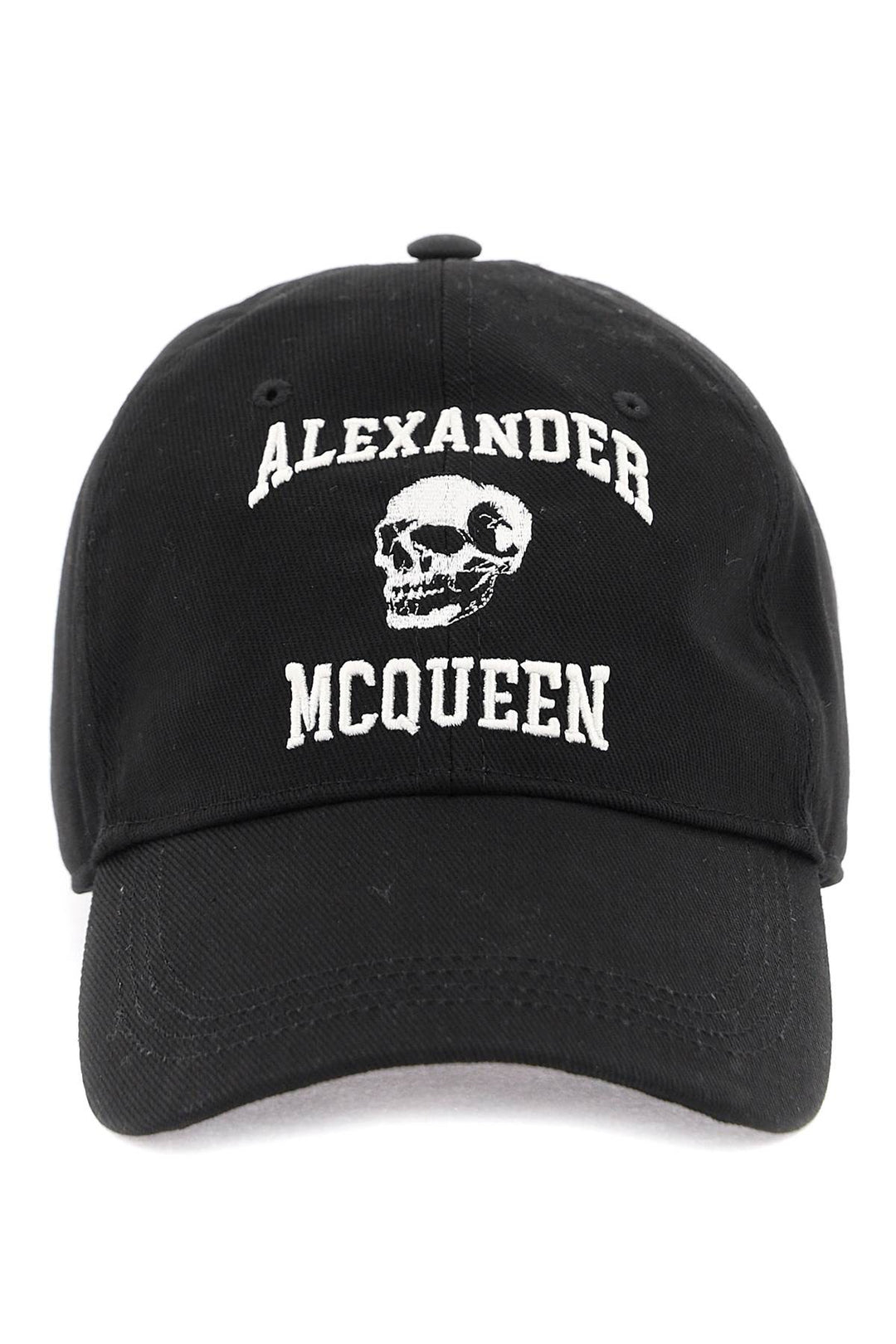 ALEXANDER MCQUEEN Cotton Varsity Skull Baseball Cap