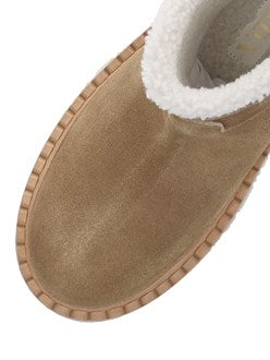 Prada Women Logo Shearling Boots