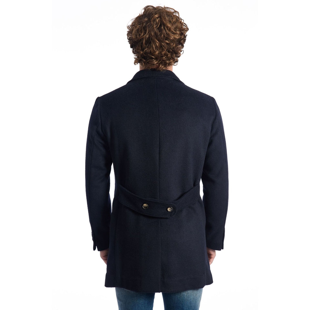 Roberto Pepe men's navy blue double breasted Luxury Coats