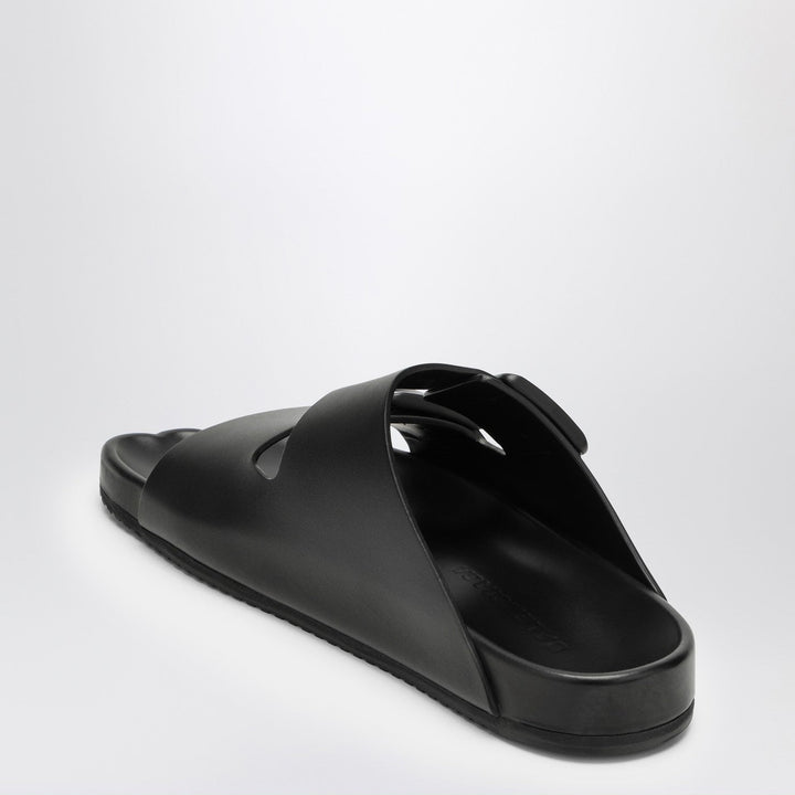 Balenciaga Black Leather Sunday Sandal