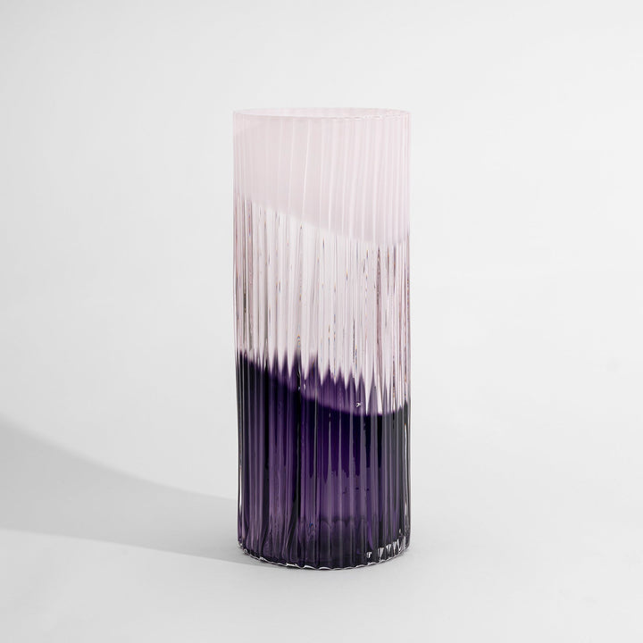 Plissé Vase Pink Aubergine ED-10