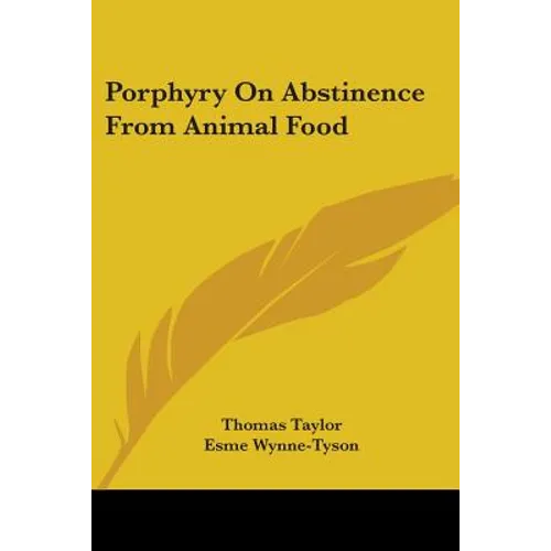Porphyry On Abstinence From Animal Food - Paperback