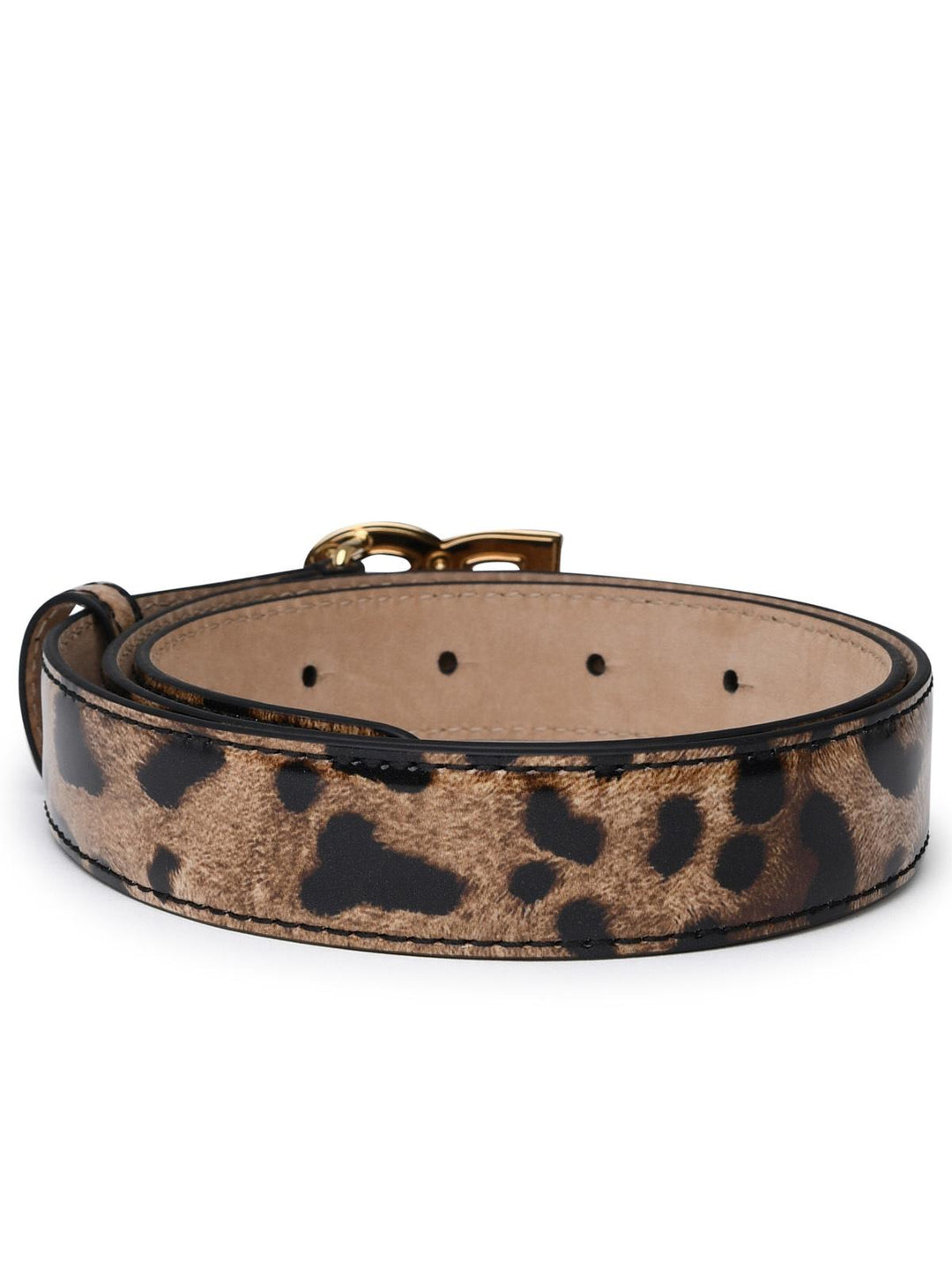 Dolce &amp; Gabbana Two-Color Shiny Leather Belt Women