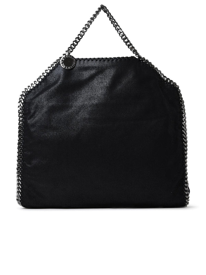 Stella Mccartney Black Polyester Falabella 3 Chain Handbag Women