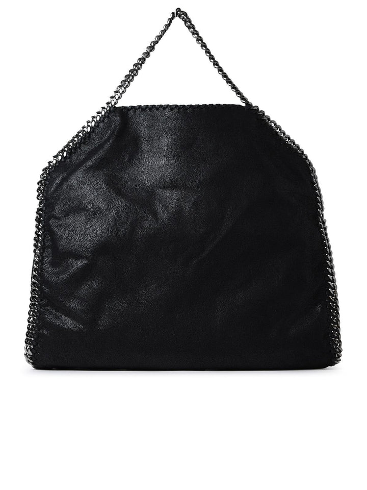 Stella Mccartney Black Polyester Falabella 3 Chain Handbag Women