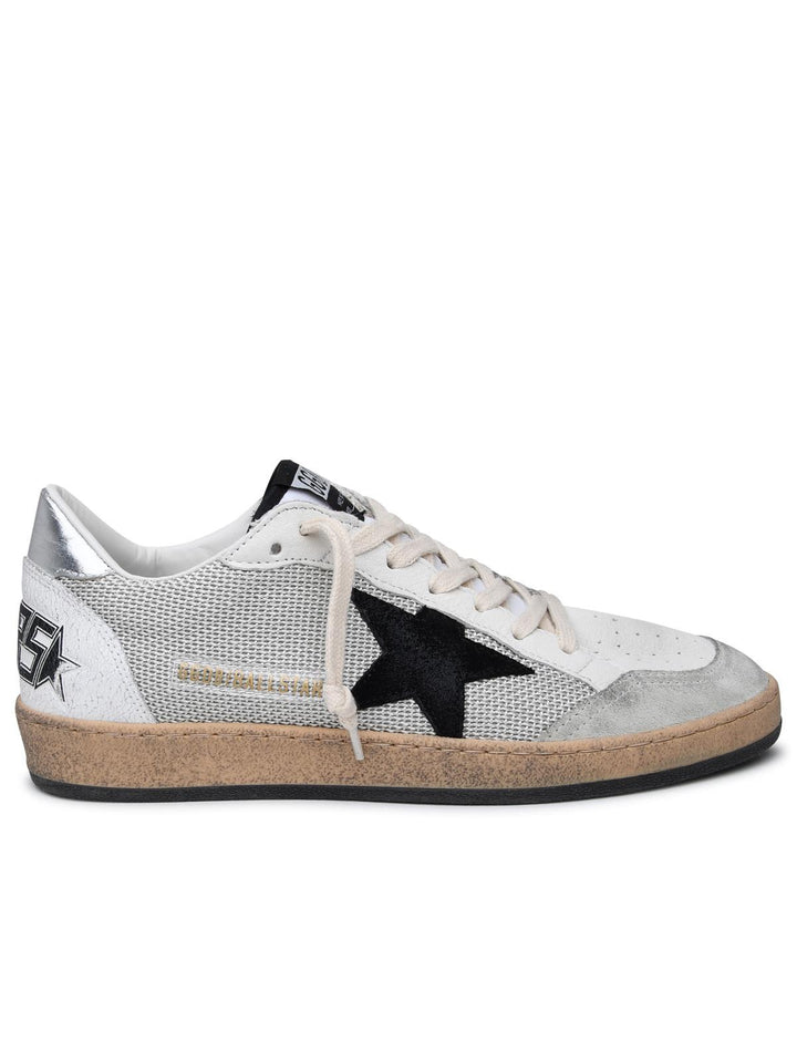 Golden Goose Ballstar Sneakers In White Leather Men