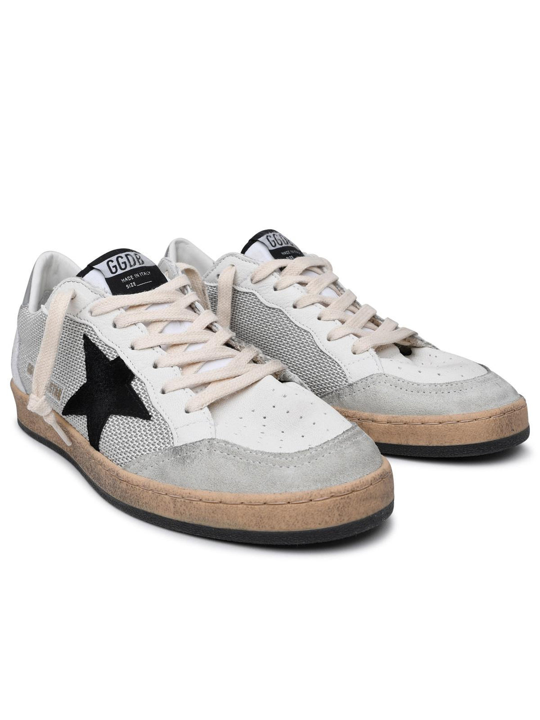 Golden Goose Ballstar Sneakers In White Leather Men