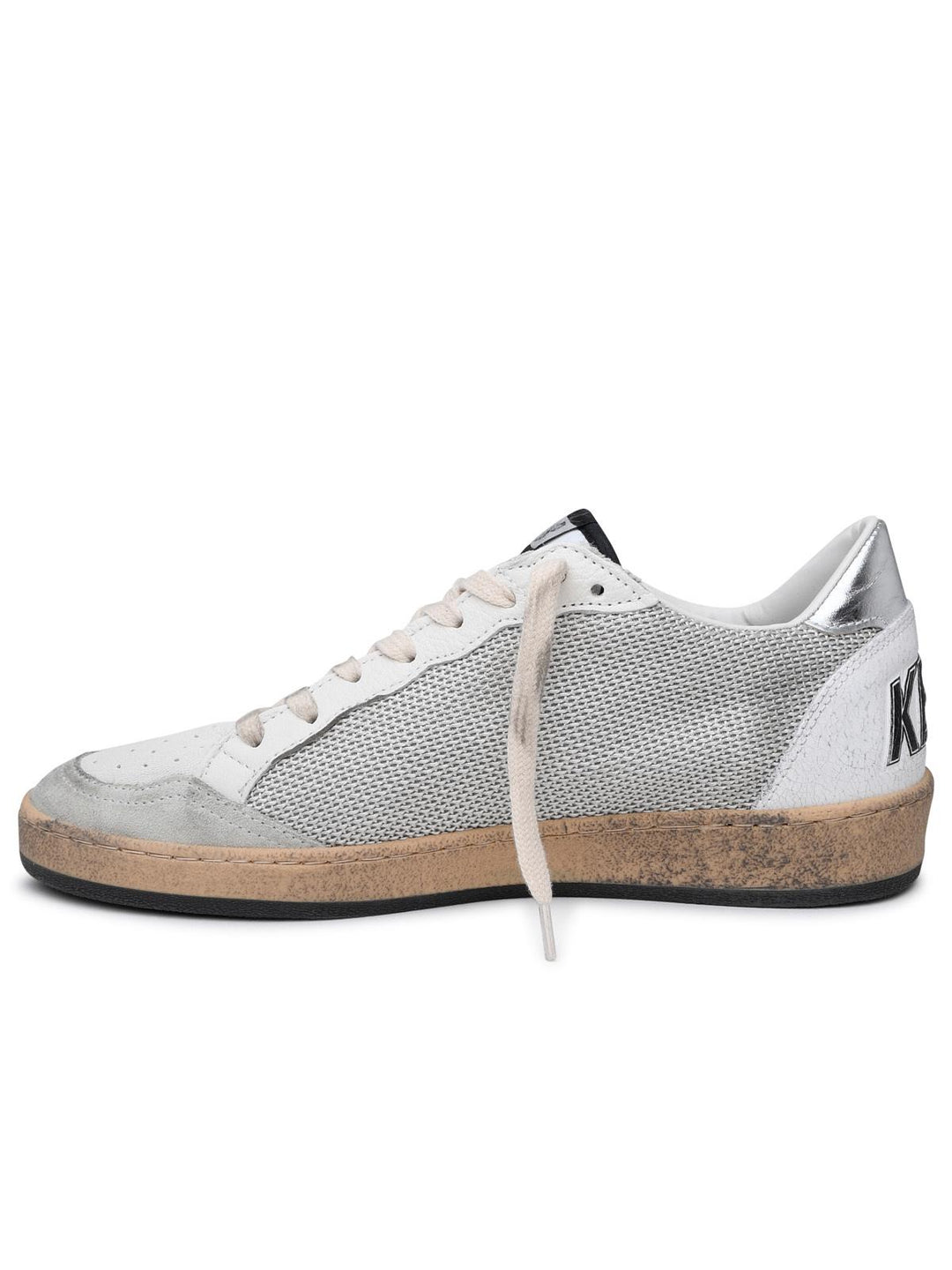 Golden Goose Ballstar Sneakers In White Leather Men
