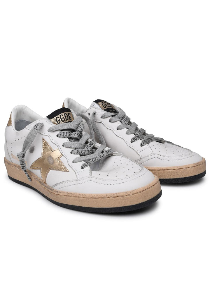 Golden Goose Superstar Sneakers In White Leather Women