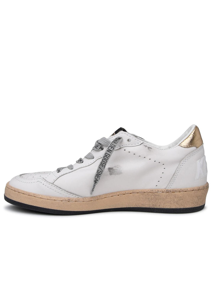 Golden Goose Superstar Sneakers In White Leather Women