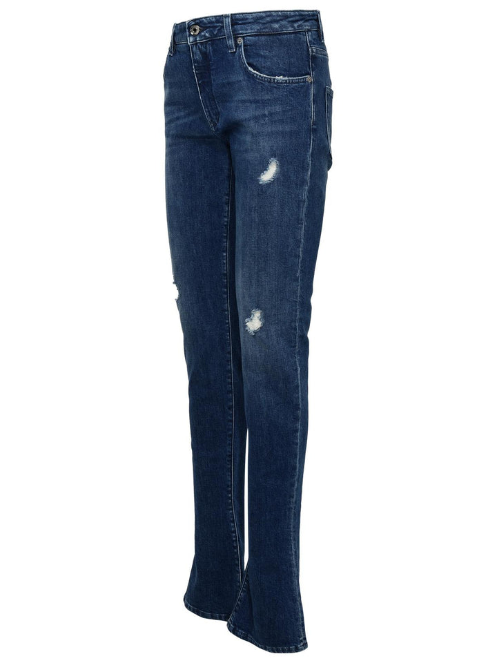Dolce & Gabbana Blue Cotton Jeans Women