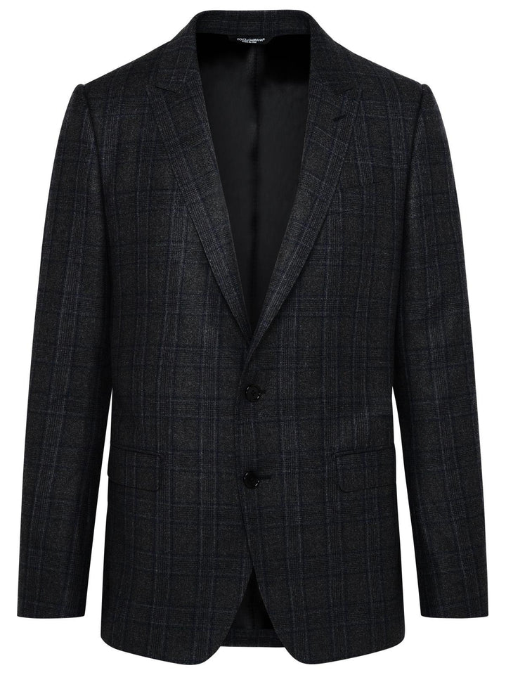 Dolce &amp; Gabbana Blazer In Grey Virgin Wool