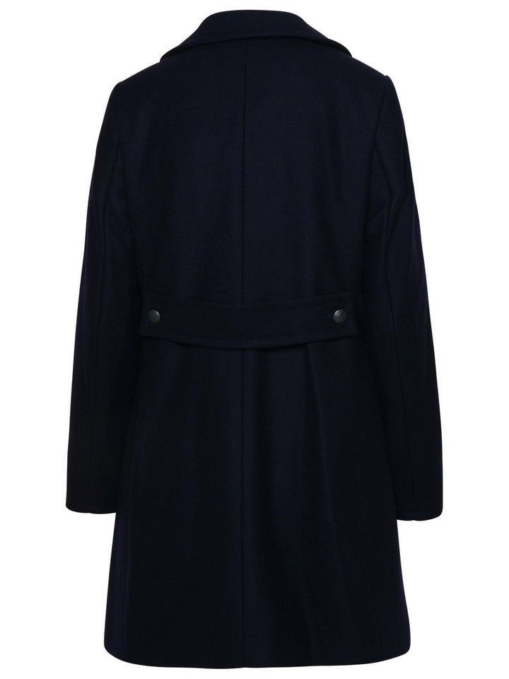 Fay Navy Virgin Wool Blend Coat Women