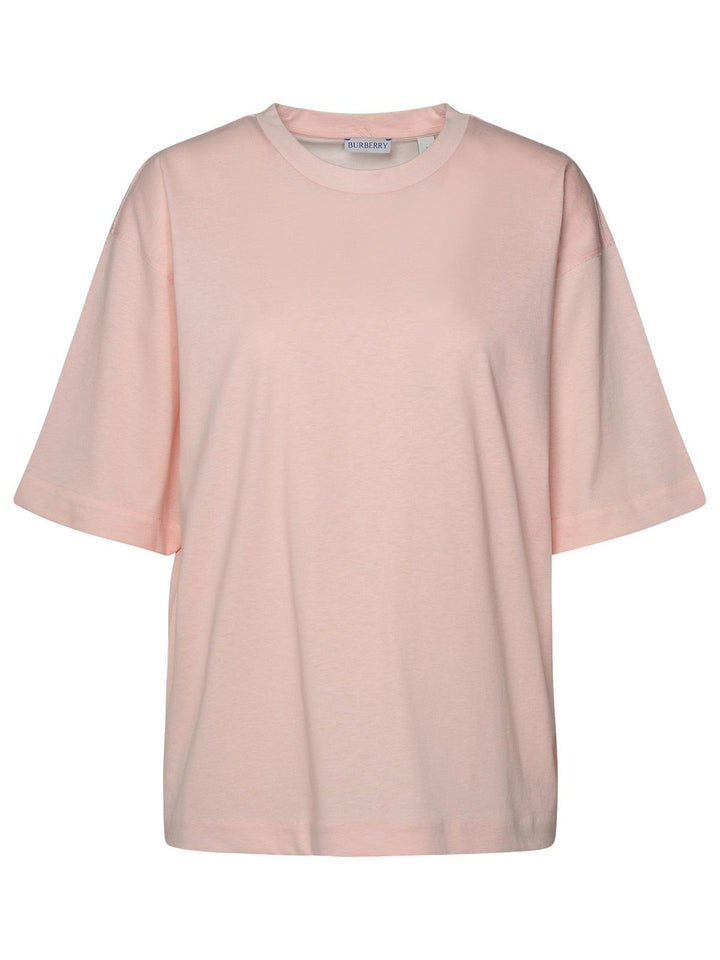 Burberry Pink Cotton T-Shirt Women