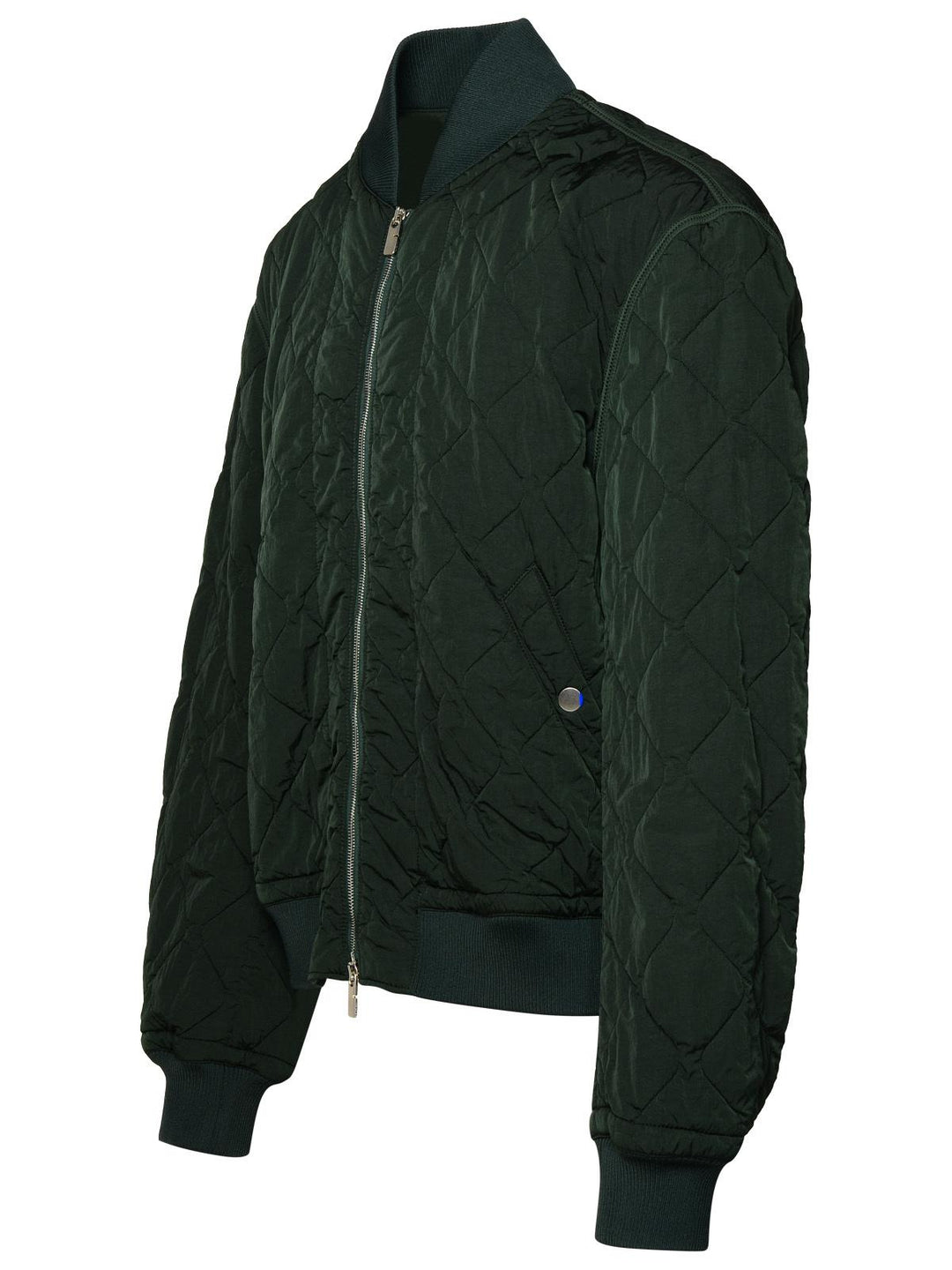 Burberry Bomber Jacket In Green Nylon Men