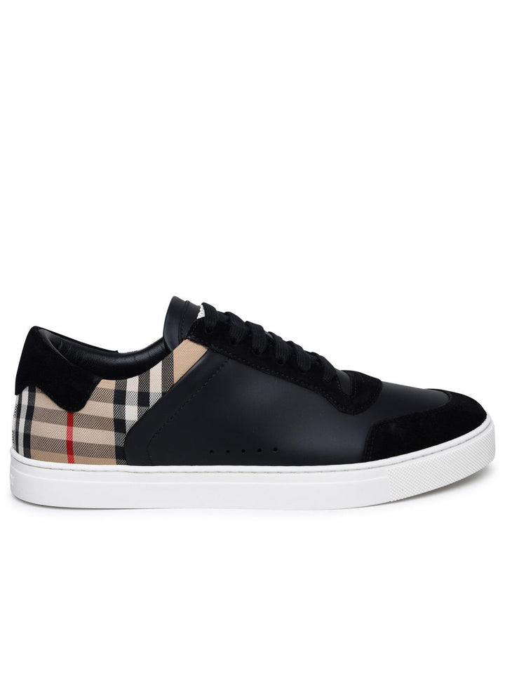 Burberry 'Stevie' Black Leather Sneakers Men