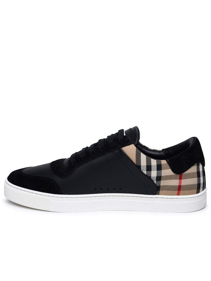 Burberry 'Stevie' Black Leather Sneakers Men
