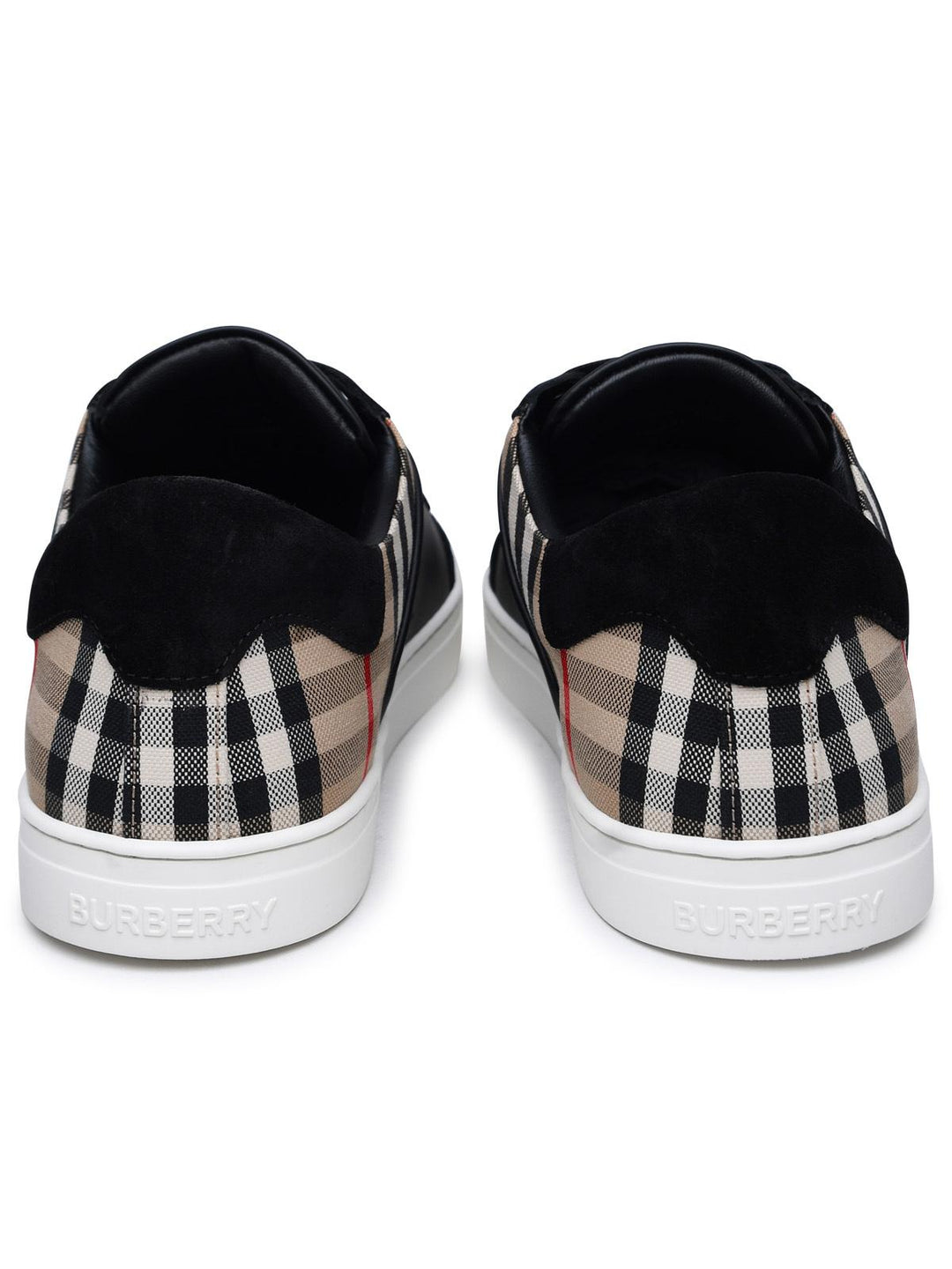 Burberry 'Stevie' Black Leather Sneakers Men