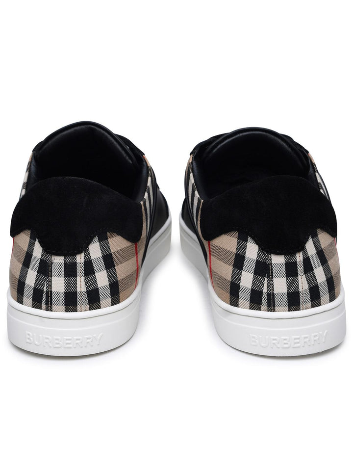 Burberry 'Stevie' Black Leather Sneakers Men