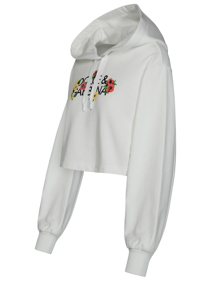 Dolce & Gabbana White Cotton Sweatshirt Women