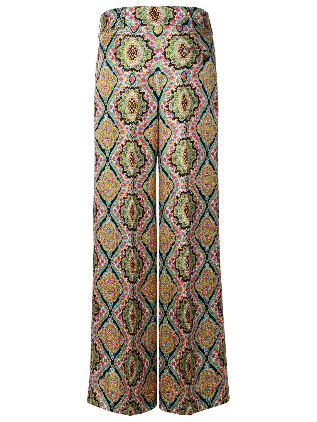 Etro Multi Silk Trousers Women