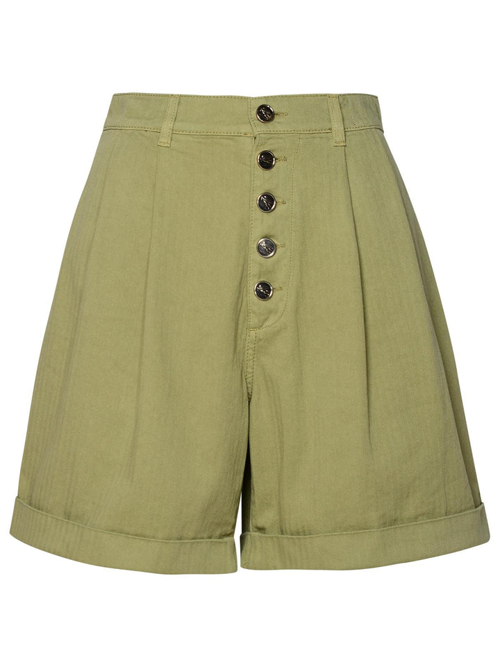 Etro Green Cotton Shorts Women