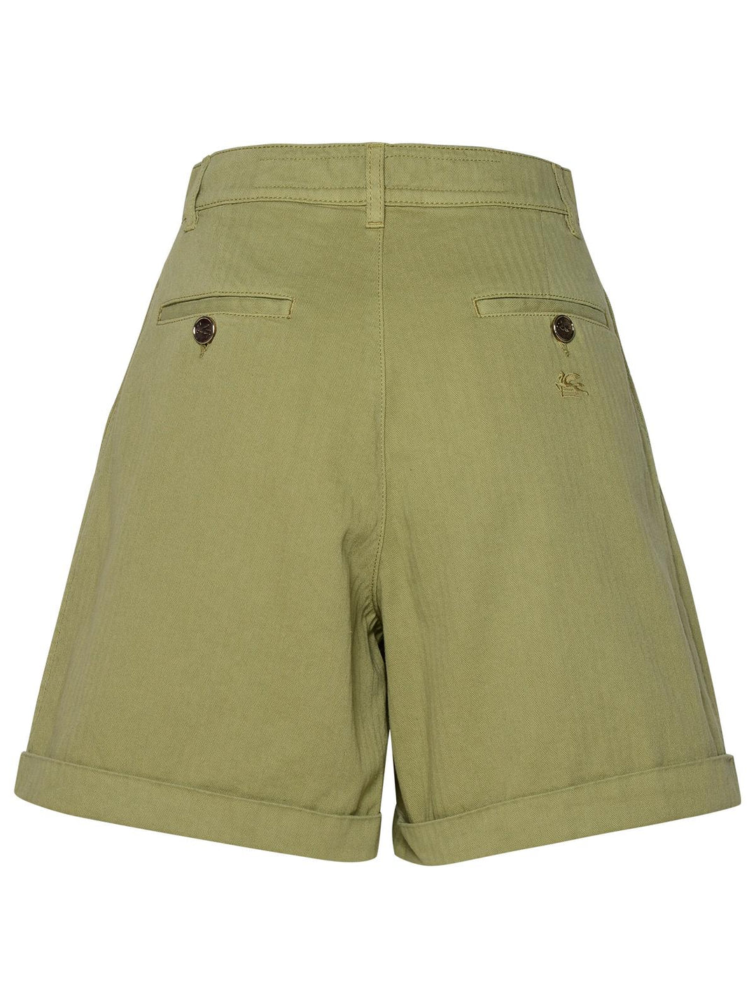 Etro Green Cotton Shorts Women