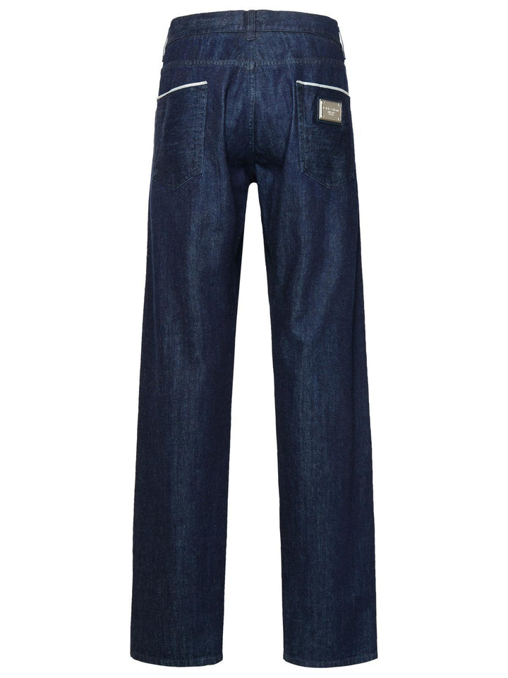 Dolce &amp; Gabbana Blue Cotton Jeans
