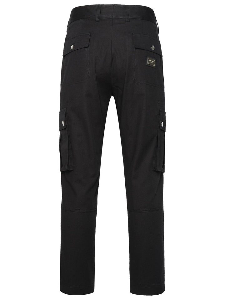 Dolce &amp; Gabbana Cargo Pants In Black Cotton