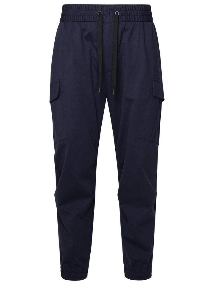 Dolce &amp; Gabbana Blue Cotton Blend Pants