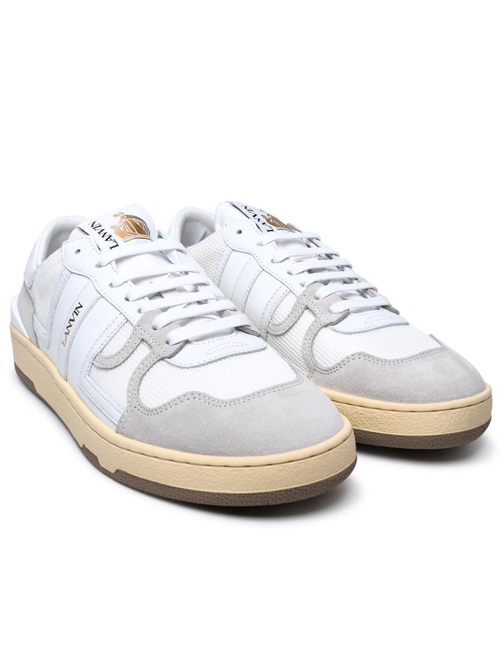 Lanvin White Leather Blend Sneakers Men