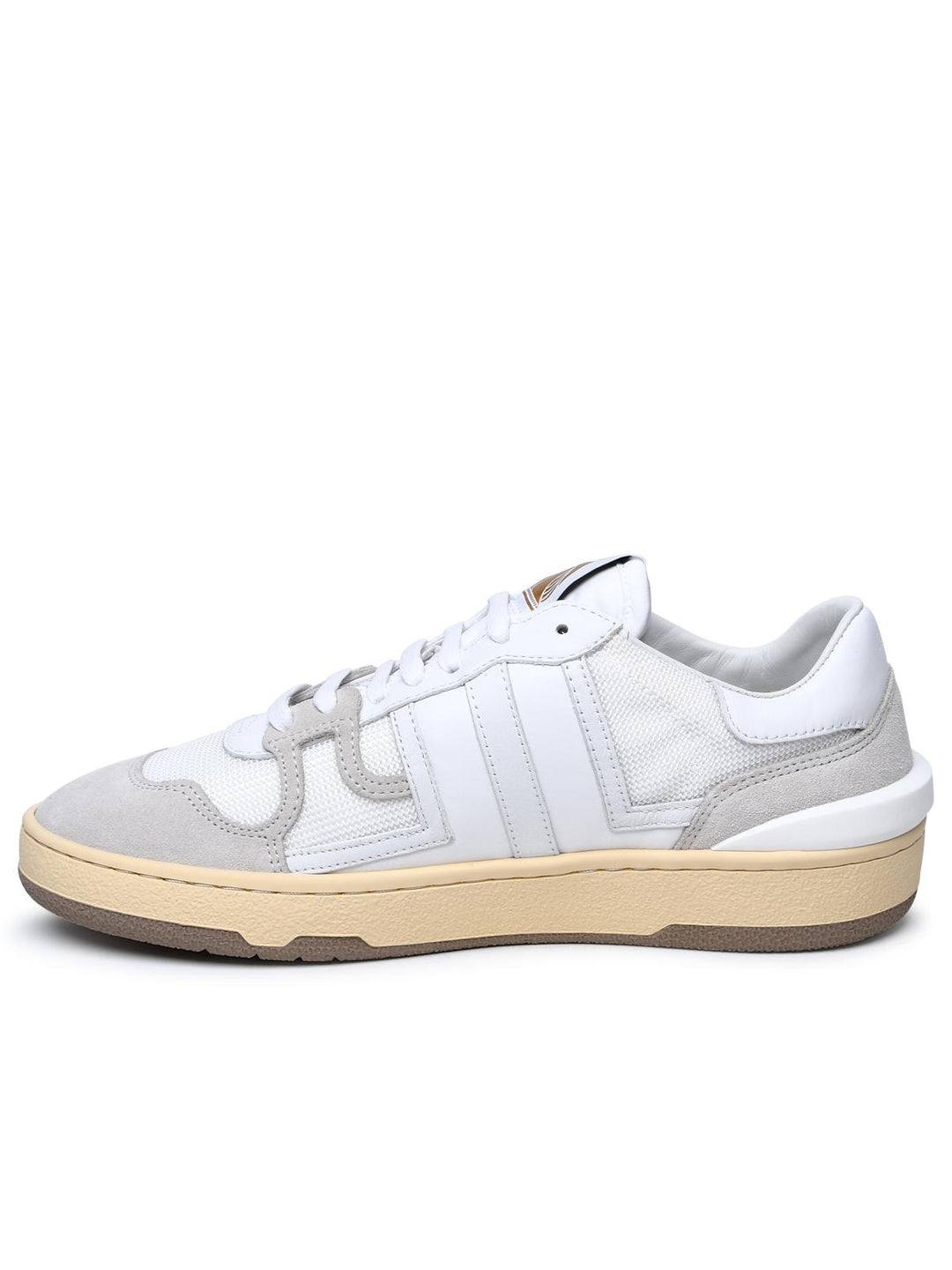 Lanvin White Leather Blend Sneakers Men