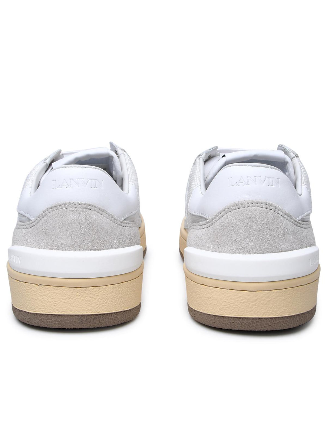 Lanvin White Leather Blend Sneakers Men