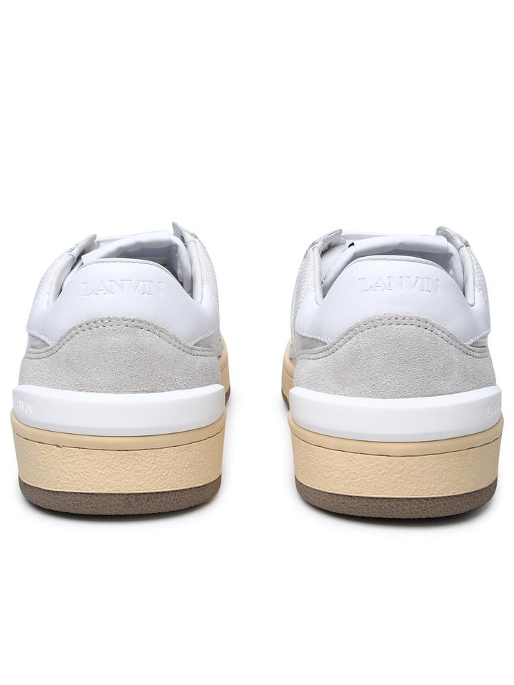 Lanvin White Leather Blend Sneakers Men