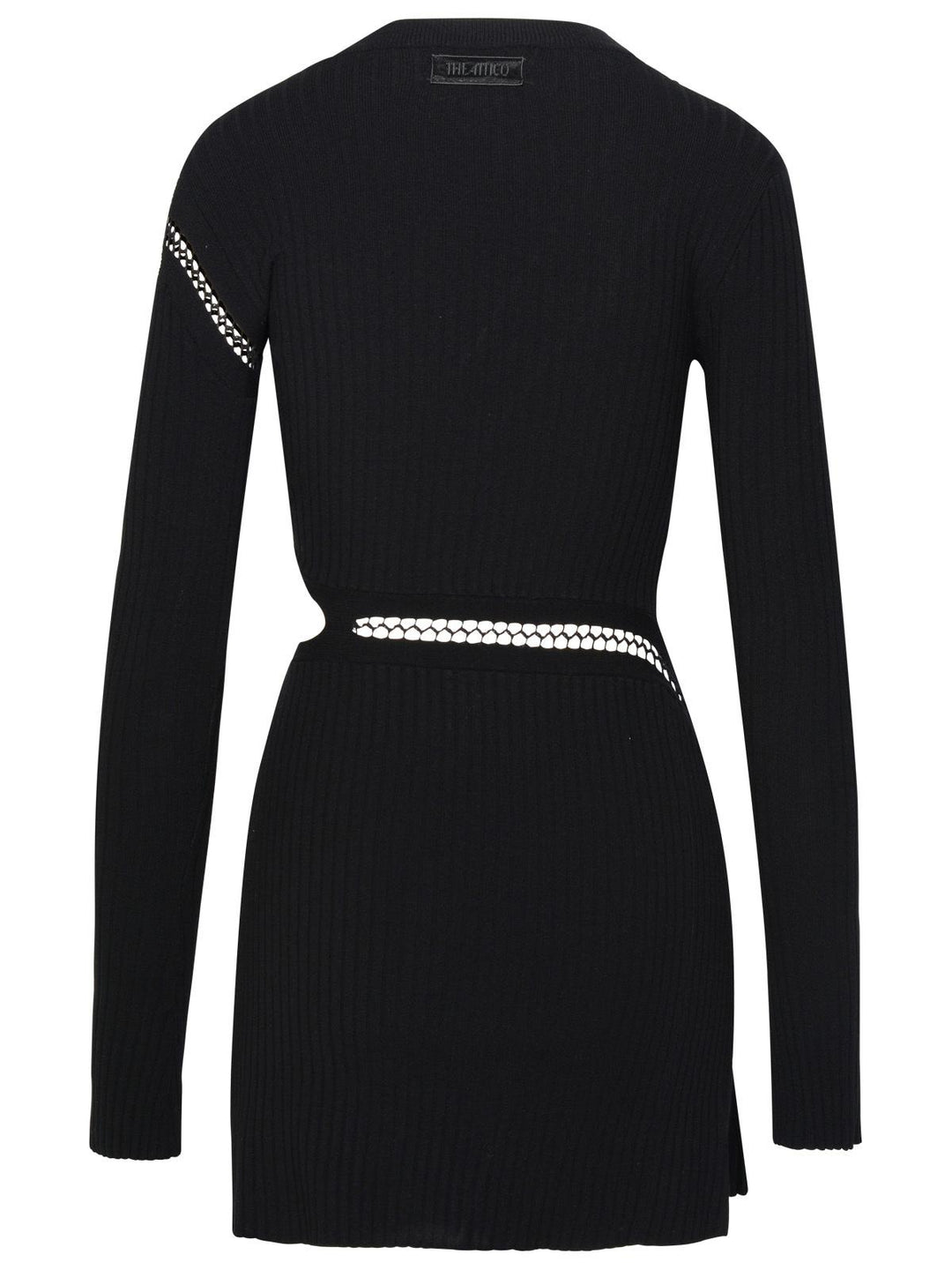 The Attico Black Viscose Blend Dress Women