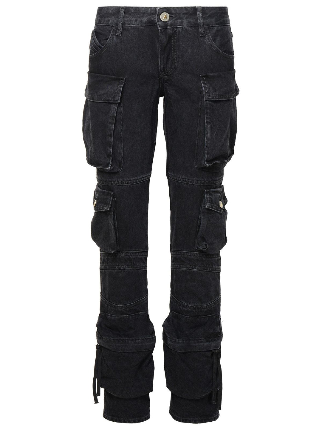 The Attico 'Essie' Black Cotton Jeans Women
