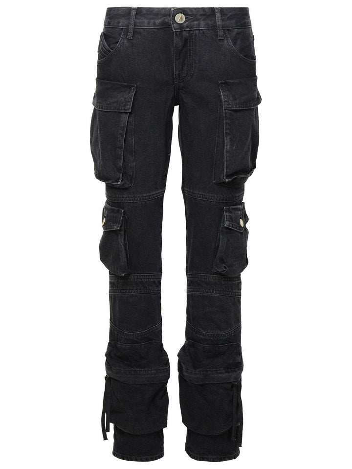 The Attico 'Essie' Black Cotton Jeans Women