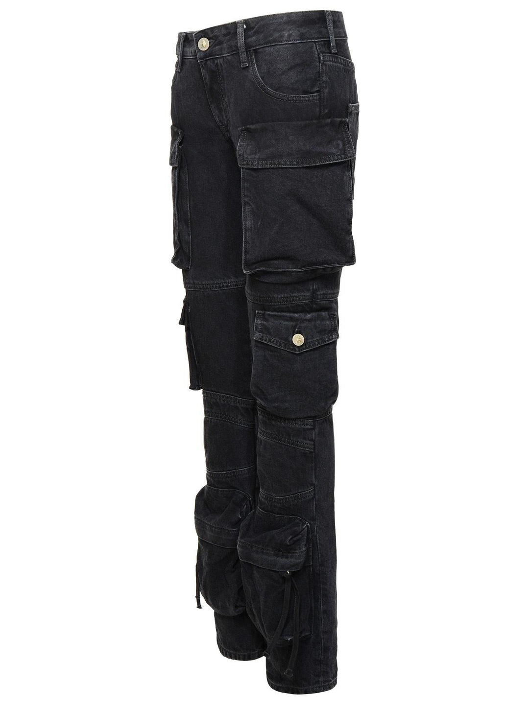 The Attico 'Essie' Black Cotton Jeans Women