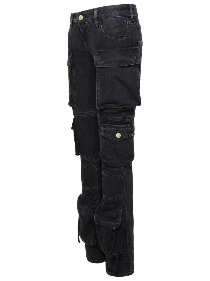 The Attico 'Essie' Black Cotton Jeans Women