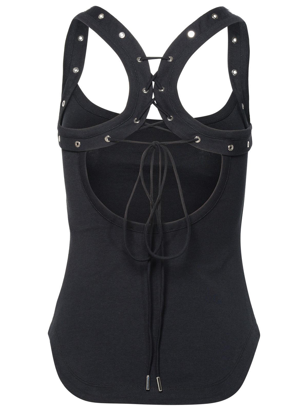The Attico Black Cotton Top Women