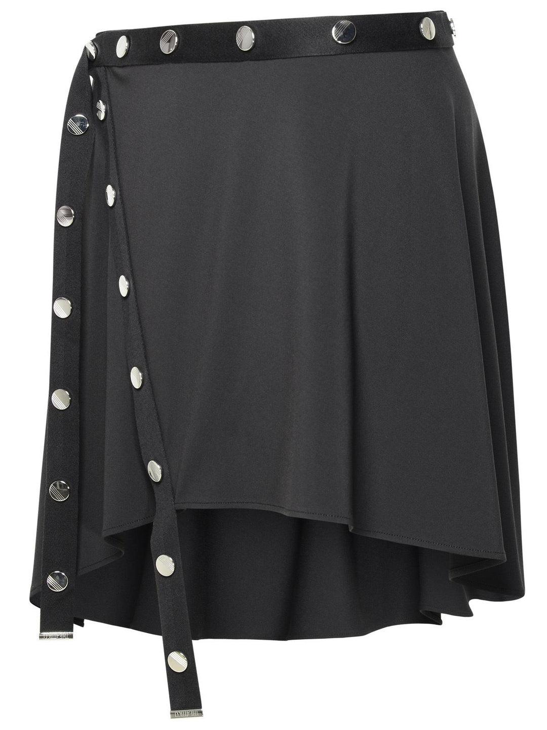 The Attico Mini Skirt In Black Acetate Blend Women