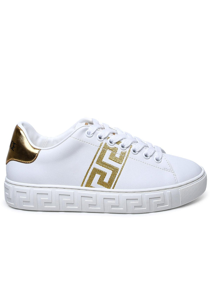 Versace White Leather Sneakers Women
