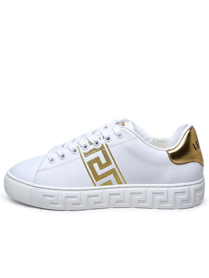 Versace White Leather Sneakers Women
