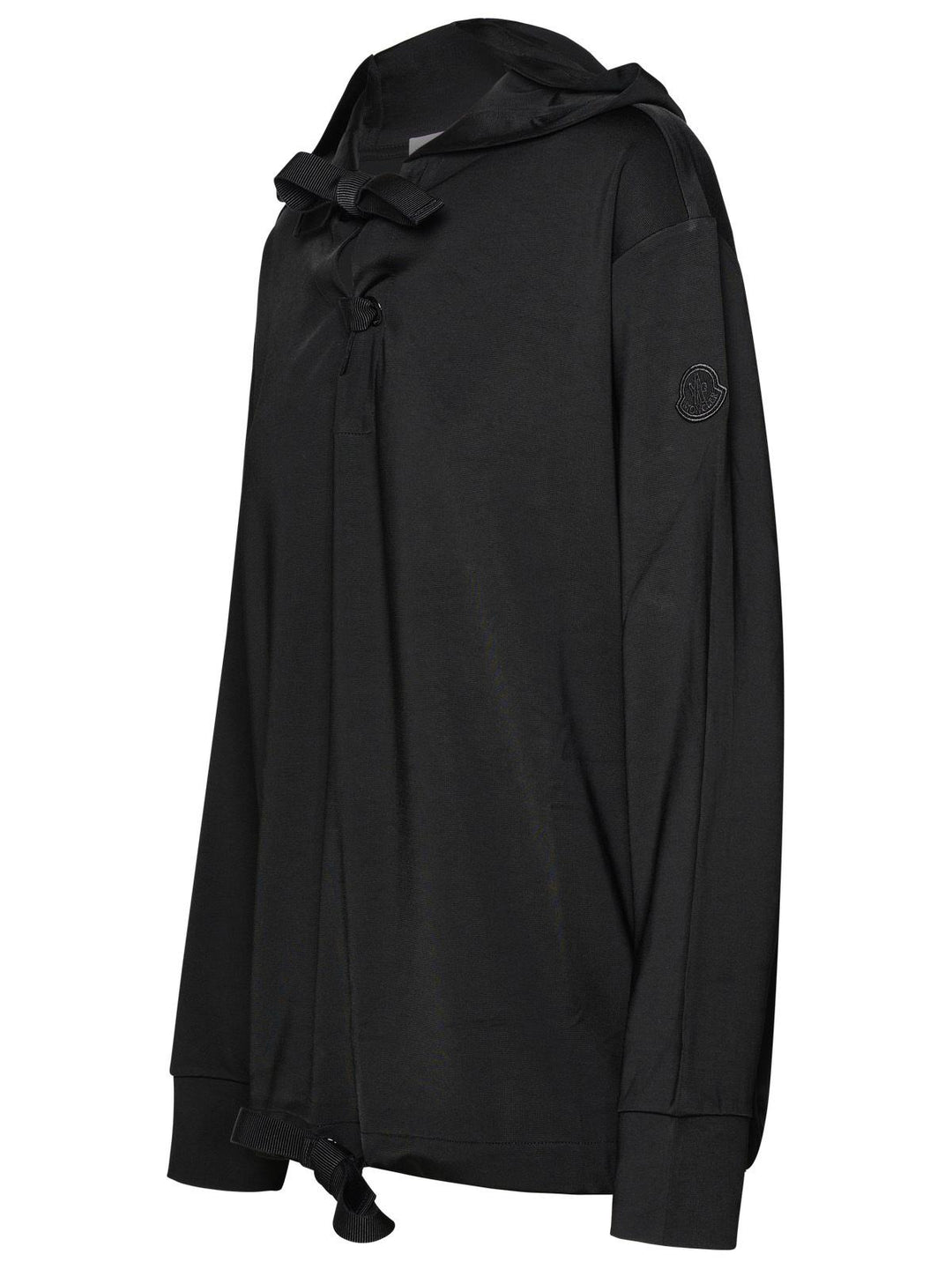 Moncler Black Viscose Hoodie Women