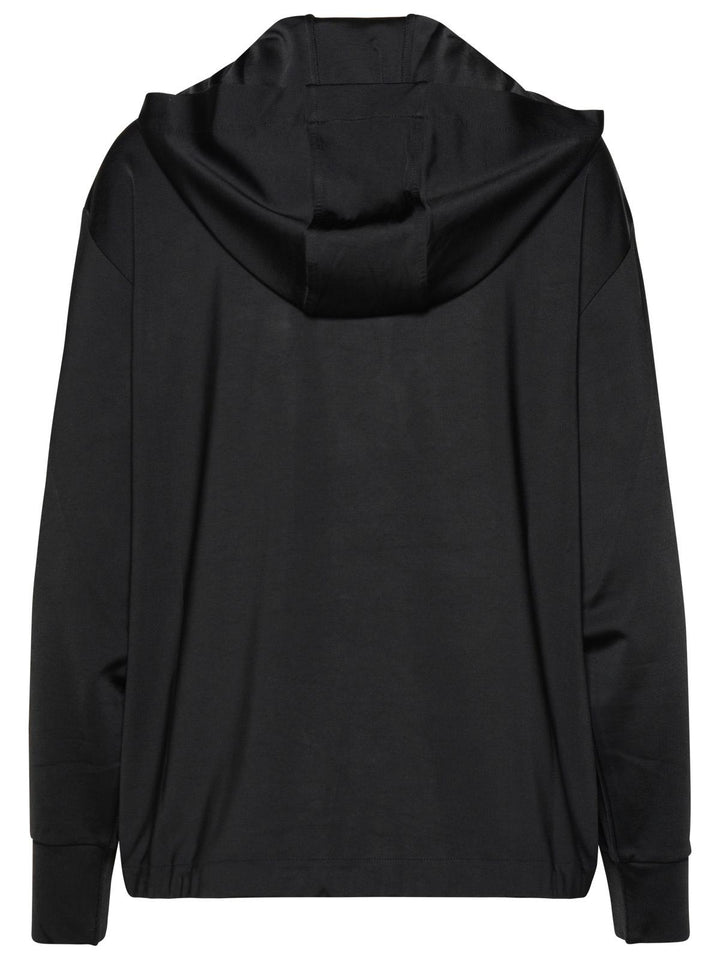 Moncler Black Viscose Hoodie Women