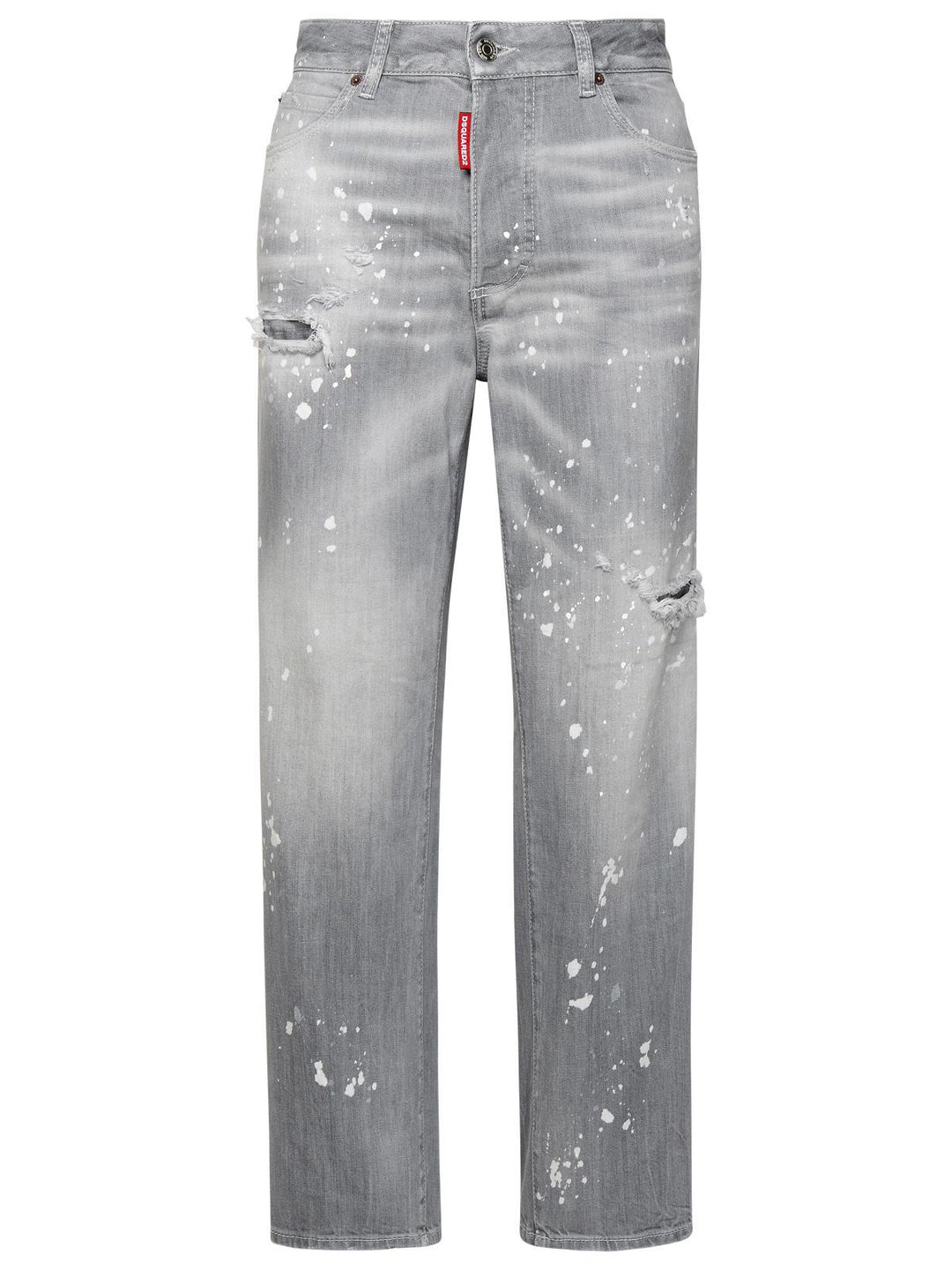 Dsquared2 Grey Cotton Blend Jeans Women